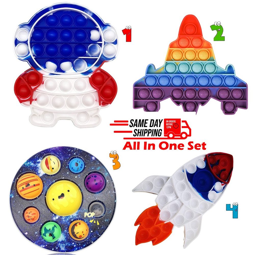 Wholesale Astronaut Pop it Fidgets Easter Toys Combo Pack